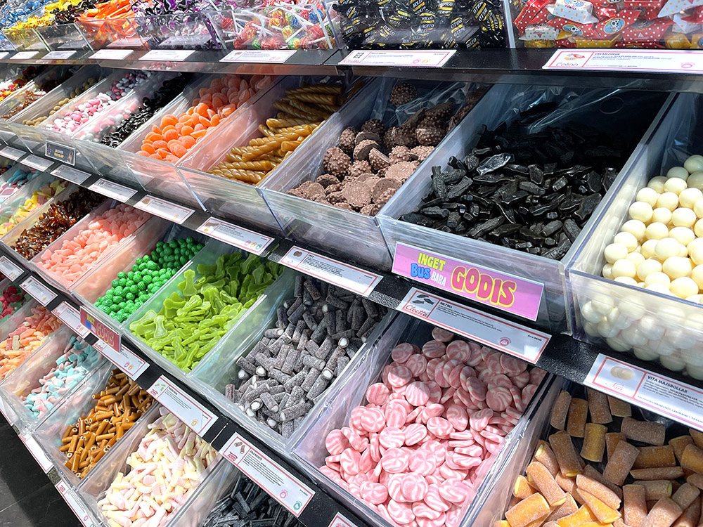 Hemmakväll pick-and-mix candy